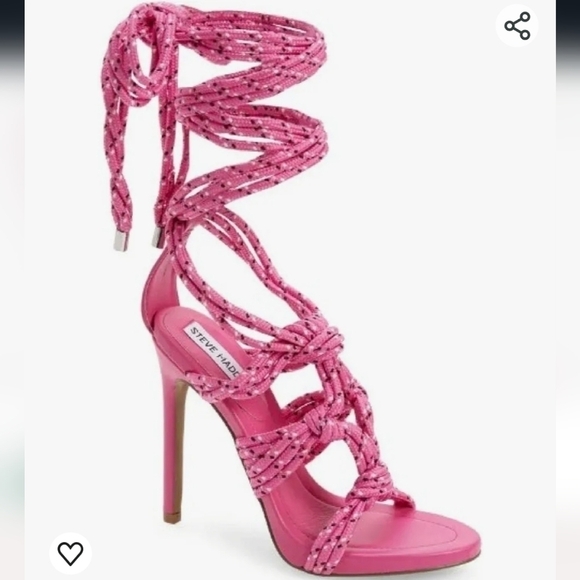NEW Steve Madden Women Fiore Lace Up Gladiator heels sandals shoes sz 8.5M - Picture 2 of 11